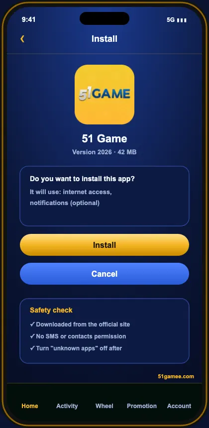 51 Game app install