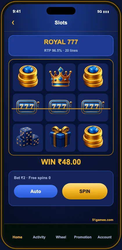 51 Game slot game